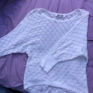 Annabella Large White Sweater